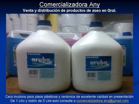 Cera Incolora para piso plástico y cerámica x 5 Ltrs